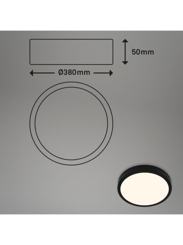 Briloner LED-Deckenleuchte in Schwarz - EEK E (A bis G)