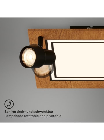 Briloner Ledplafonnière bruin - (B)29,5,5 x (H)29 cm