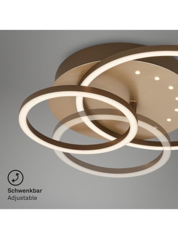 Briloner Ledplafonnière lichtbruin/goudkleurig - energieklasse F (A tot G)