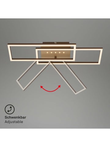 Briloner Ledplafonnière lichtbruin/goudkleurig - energieklasse F (A tot G)