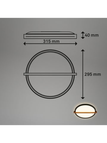 Briloner REMSA-LED-Deckenleuchte in Schwarz - EEK E (A bis G)