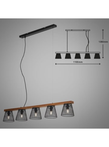 Briloner Hanglamp lichtbruin/zwart - (L)136 x (B)110 cm