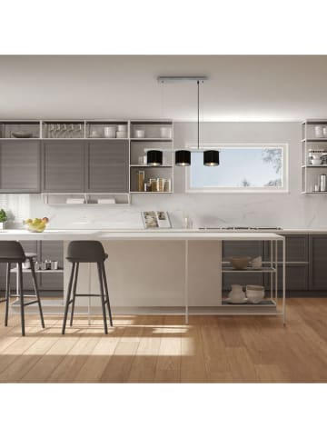 Briloner Hanglamp zwart/zilverkleurig - (L)136 x (B)65 cm