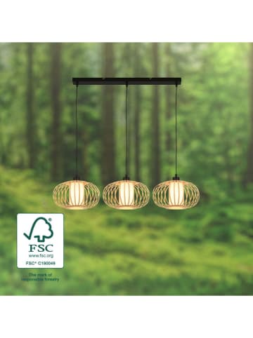 Briloner Hängeleuchte in Hellbraun - (L)120 x (B)70 cm 