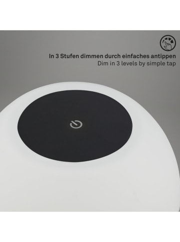 Briloner LED-Tischleuchte "Poka" in Weiß/ Schwarz - EEK F (A bis G)