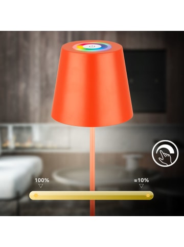 Briloner RGB-LED-Tischleuchte "Calida" in Orange - EEK G (A bis G)