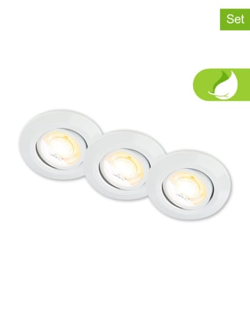 Briloner 3er-Set: LED-Einbauleuchten in Weiß - EEK F (A bis G)