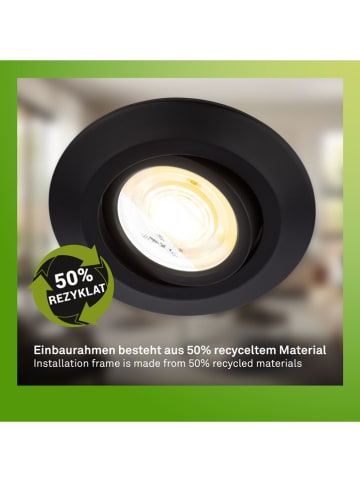 Briloner 3er-Set: LED-Einbauleuchten in Schwarz- EEK F (A bis G)