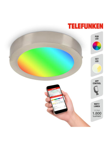 Briloner Ledplafonnière zilverkleurig