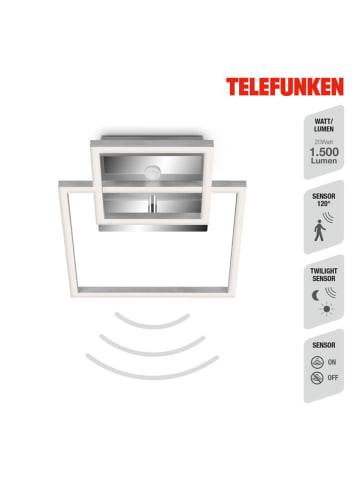 Briloner Sensor-ledplafonnière zilverkleurig - energieklasse G (A tot G)