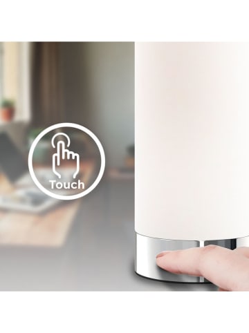 Briloner Nachttischlampe in Weiß - (H)24,4 cm