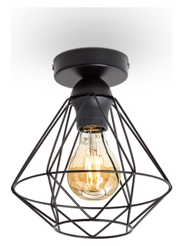 Briloner Plafonnière zwart - (H)24 x Ø 22 cm