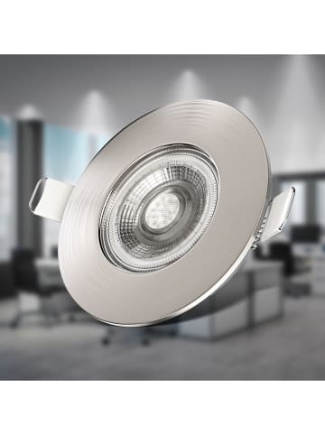 Briloner 3-delige set: ledinbouwlampen zilverkleurig - energieklasse F (A tot G)