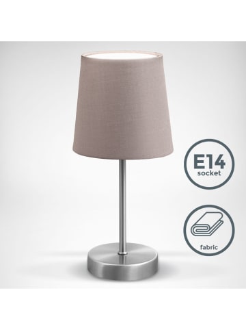 Briloner Lampka nocna w kolorze szarobrązowym - wys. 30,8 cm