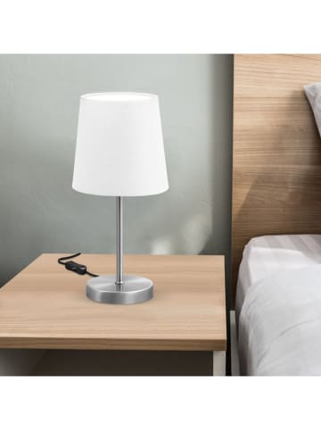 Briloner Nachttischlampe in Weiß - (H)30,8 cm