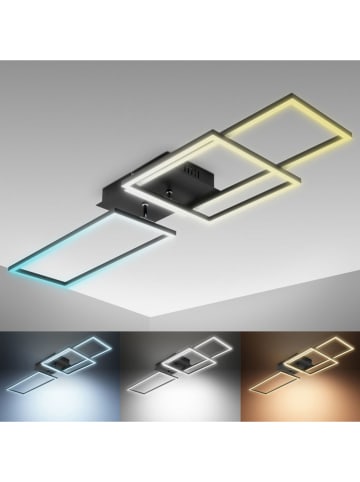 Briloner CCT-LED-Wandleuchte in Schwarz - EEK F (A bis G)