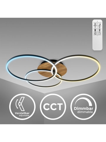 Briloner CCT-LED-Deckenleuchte in Schwarz - EEK E (A bis G)