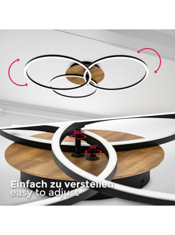 Briloner CCT ledplafonnière zwart - energieklasse E (A tot G)