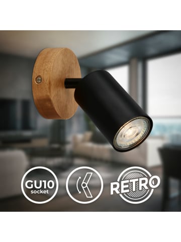 Briloner Lampa ścienna w kolorze brązowo-czarnym - wys. 15,5 cm