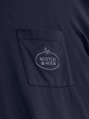 Scotch & Soda Koszulka w kolorze granatowym