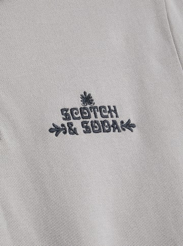 Scotch & Soda Koszulka polo w kolorze szarym
