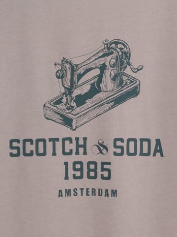 Scotch & Soda Koszulka w kolorze szarym