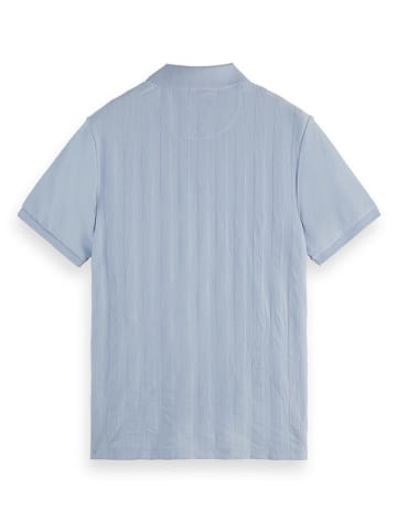 Scotch & Soda Koszulka polo w kolorze błękitnym
