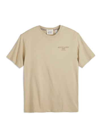 Scotch & Soda Koszulka w kolorze beżowym