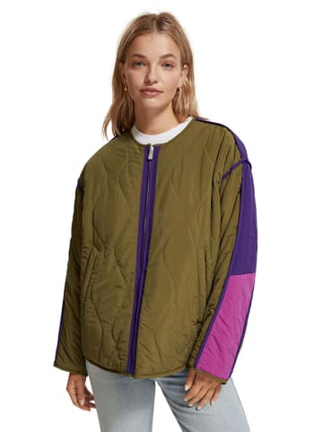 Scotch & Soda Wende-Übergangsjacke in Oliv