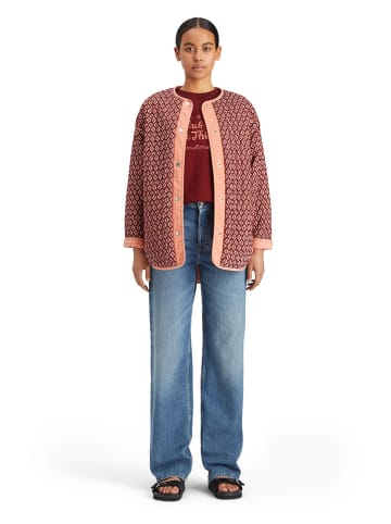 Scotch & Soda Wende-Übergangsjacke in Bordeaux/ Aprciot