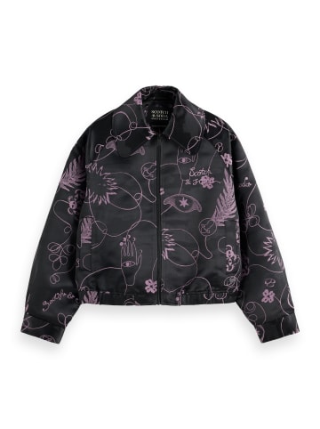 Scotch & Soda Blouson zwart/paars