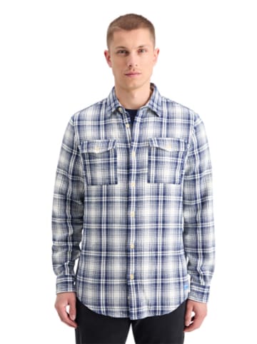 Scotch & Soda Blouse donkerblauw/wit