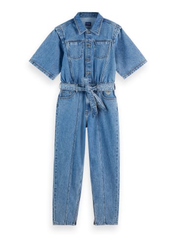 Scotch & Soda Spijkerjumpsuit blauw