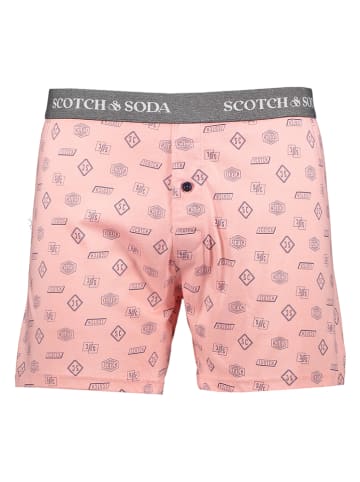 Scotch & Soda Bokserki (2 pary) w kolorze jasnoróżowym i granatowym