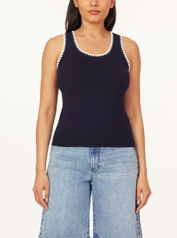 Scotch & Soda Top in Dunkelblau/ Weiß