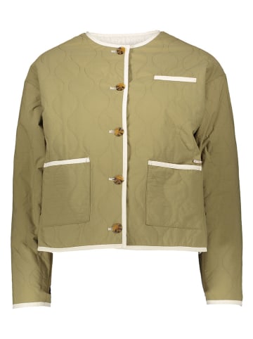 Scotch & Soda Omkeerbare jas groen/crème