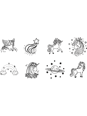 Aladine Stempelset "Eenhoorns" - vanaf 3 jaar