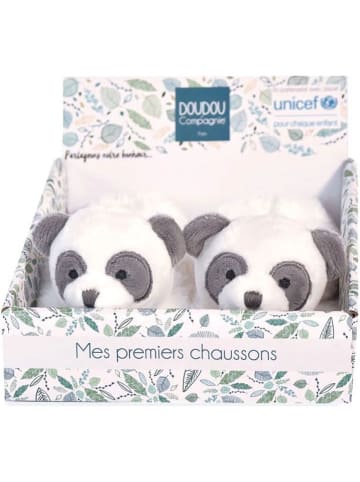 DOUDOU Rammelaarpantoffels "Panda" - vanaf de geboorte