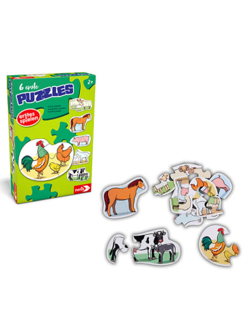Noris 6tlg. Puzzle "6 erste Puzzles Bauernhoftiere" - ab 2 Jahren
