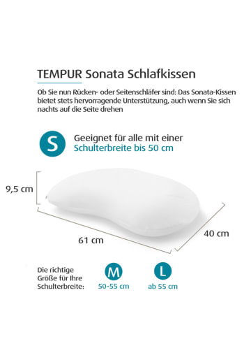 Tempur Slaapkussen "Sonata" wit