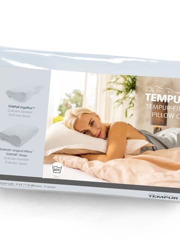 Tempur Jersey kussensloop "Symphony" wit - (L)63 x (B)43 cm