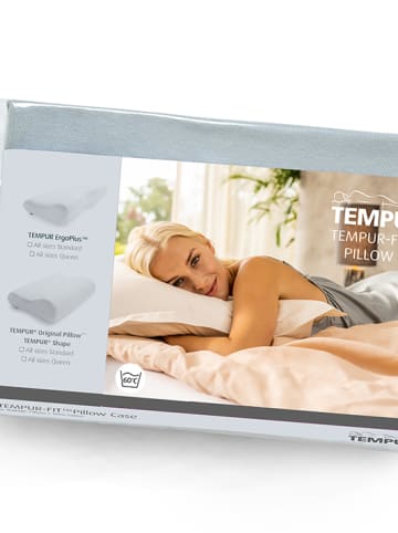 Tempur Jersey-Kissenbezug "Symphony" in Grau - (L)63 x (B)43 cm
