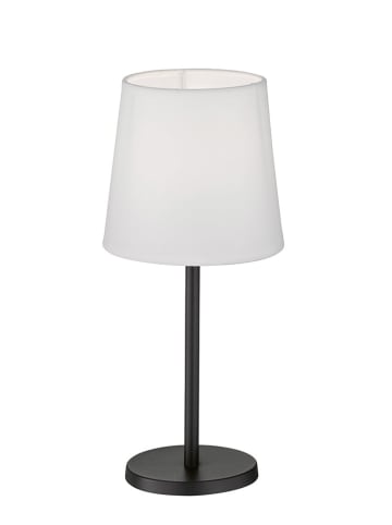 FISCHER & HONSEL Lampa stołowa "Rimini" w kolorze czarno-białym - wys. 30 x Ø 14 cm