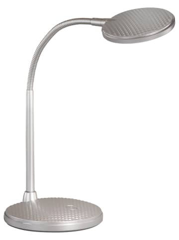 FISCHER & HONSEL Ledtafellamp "Work" zilverkleurig - (H)36,50 x Ø 14,50 cm