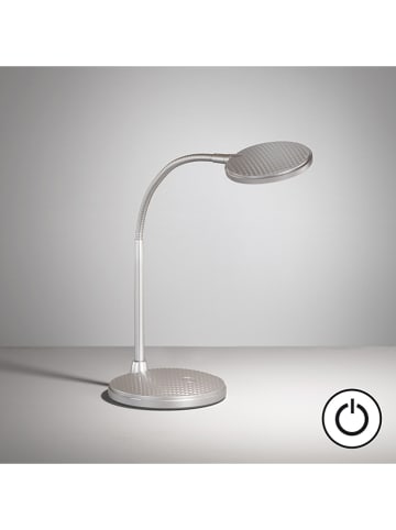 FISCHER & HONSEL Ledtafellamp "Work" zilverkleurig - (H)36,50 x Ø 14,50 cm