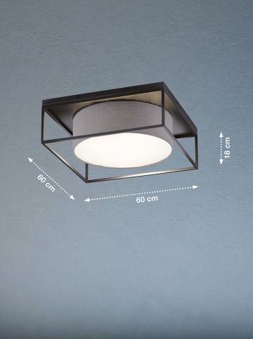 FISCHER & HONSEL Lampa sufitowa w kolorze czarnym - 60 x 60 cm