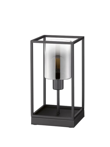 FISCHER & HONSEL Tischleuchte "Matera" in Schwarz/ Grau - (B)16 x (H)30 x (T)16 cm