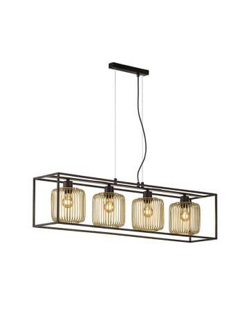FISCHER & HONSEL Hanglamp "Caydo" zwart/goudkleurig - (B)110 x (H)160 x (D)23 cm