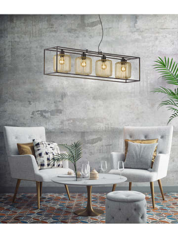 FISCHER & HONSEL Hanglamp "Caydo" zwart/goudkleurig - (B)110 x (H)160 x (D)23 cm