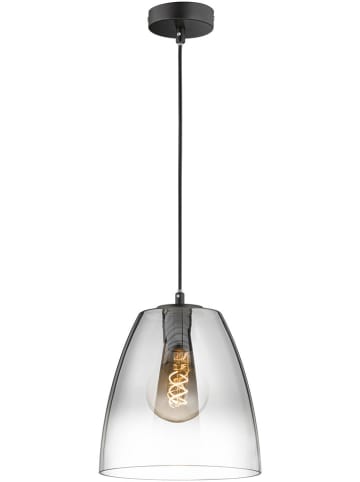 FISCHER & HONSEL Lampa wisząca "Miro" w kolorze szarym - wys. 150 x Ø 25 cm